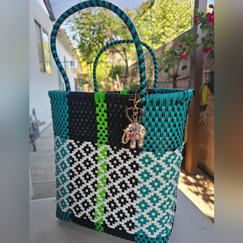 Colorful Woven Tote.